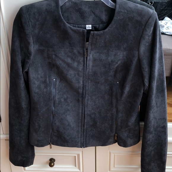 NWT Faux suede grey jacket SUPER SALE - Picture 1 of 3